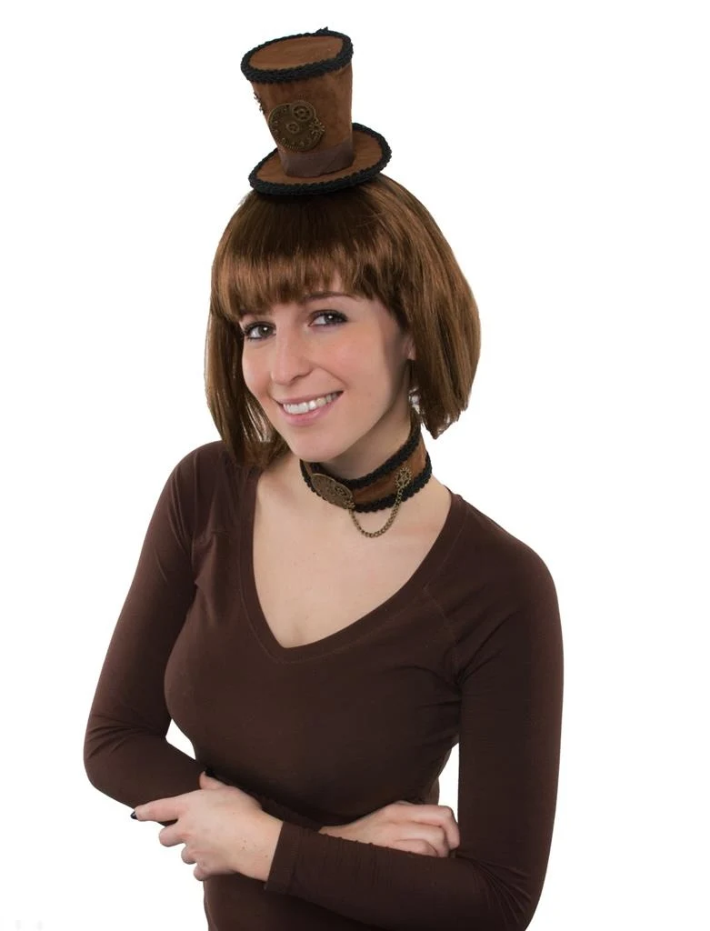 Steampunk verkleed set Victoria 2-dlg
