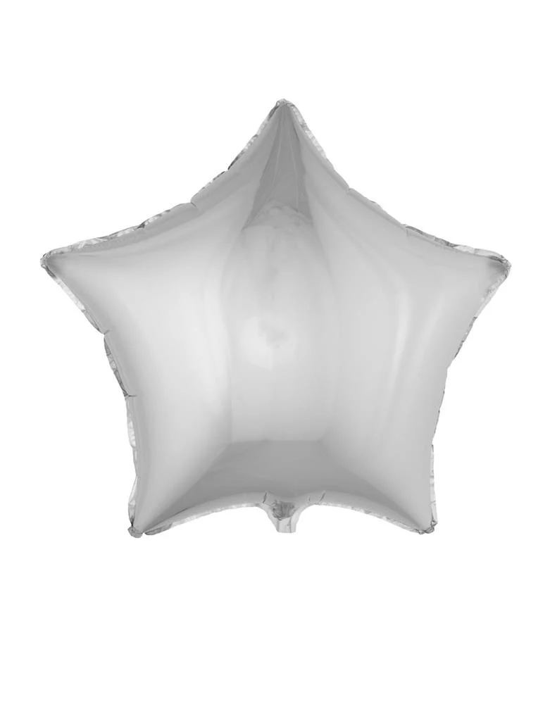 Folieballon ster zilver groot