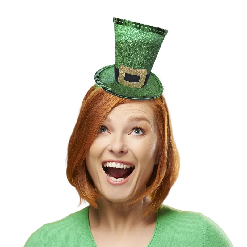 Mini Hoedje St. Patrick's Day glitter