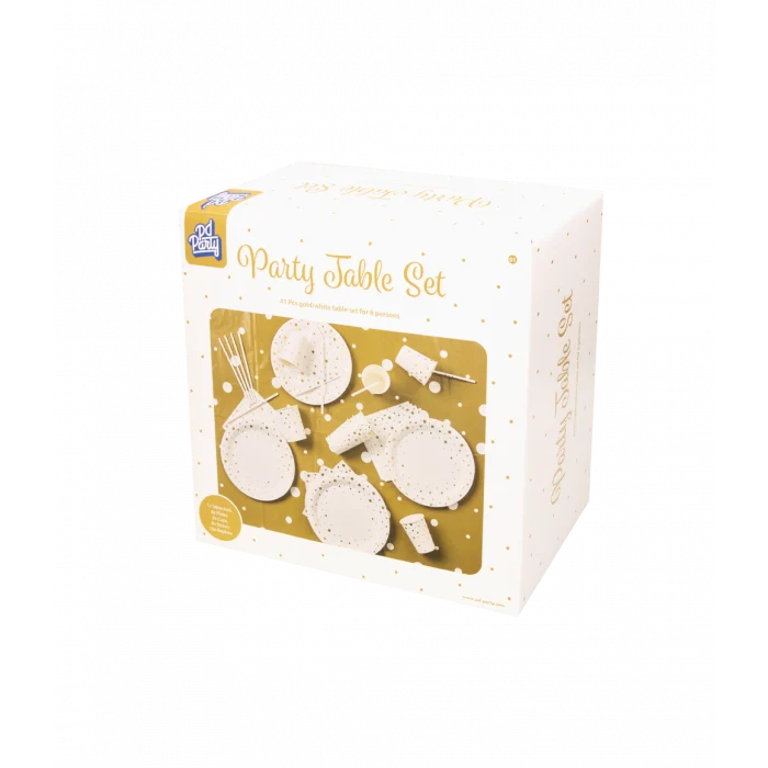 Tafelgerei Decoratie Set Goud/Wit