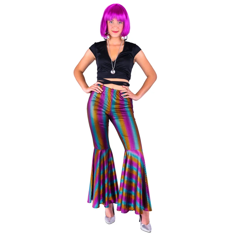 Regenboog pailletten broek