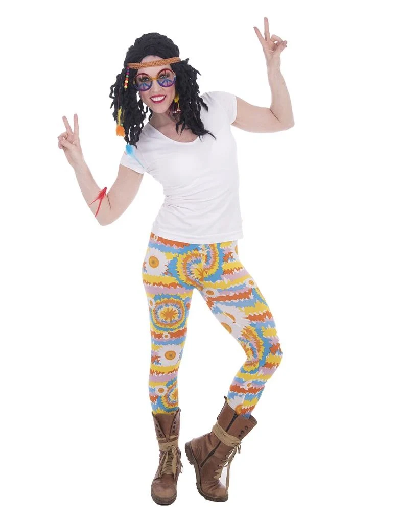 Legging flower power bloemen