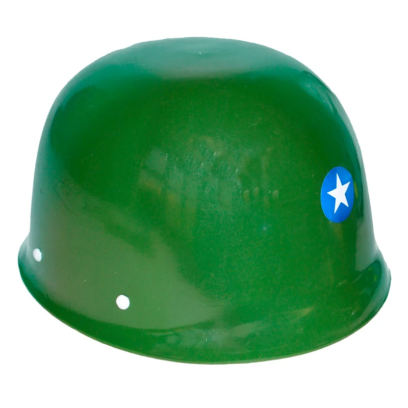 Helm leger pvc kind groen