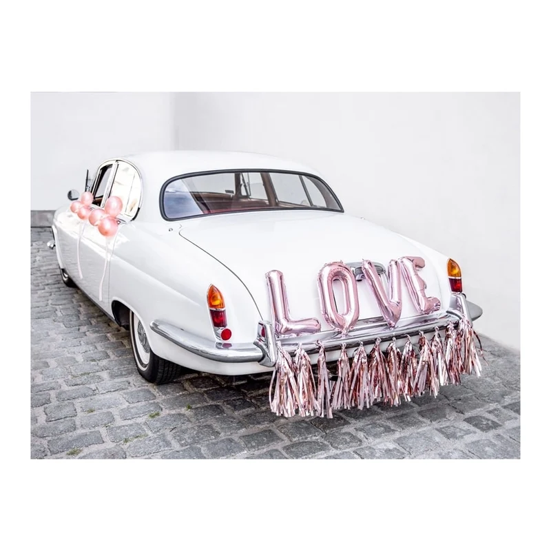 Auto decoratie set LOVE, Rosé Goud