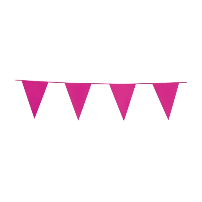 Vlaggenlijn 10 meter Roze