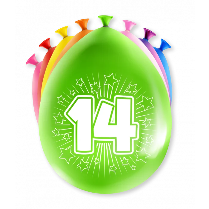 Party Ballonnen 14 Jaar (8st)