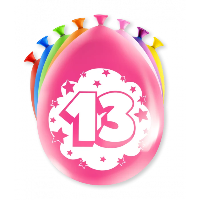 Party Ballonnen 13 Jaar (8st)