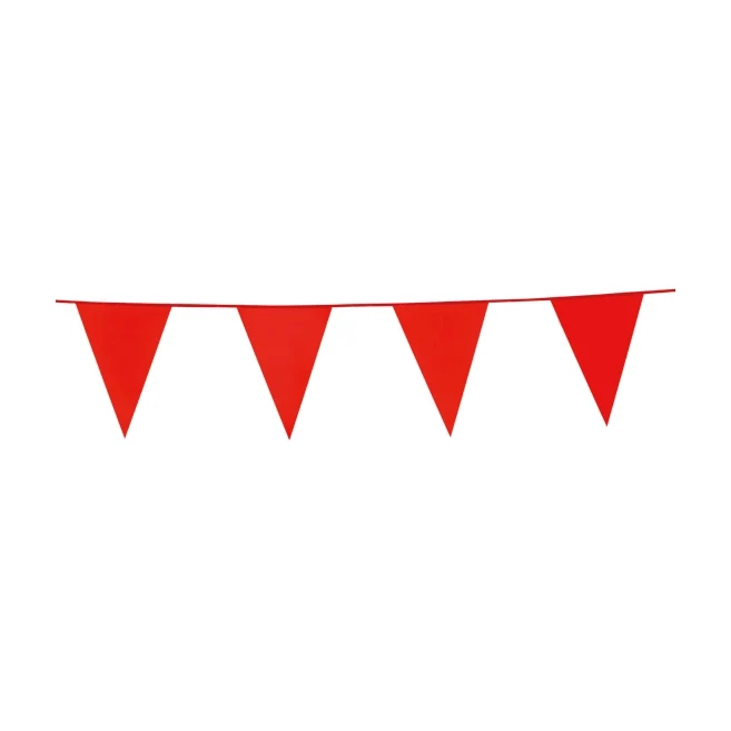 Vlaggenlijn 10 meter Rood