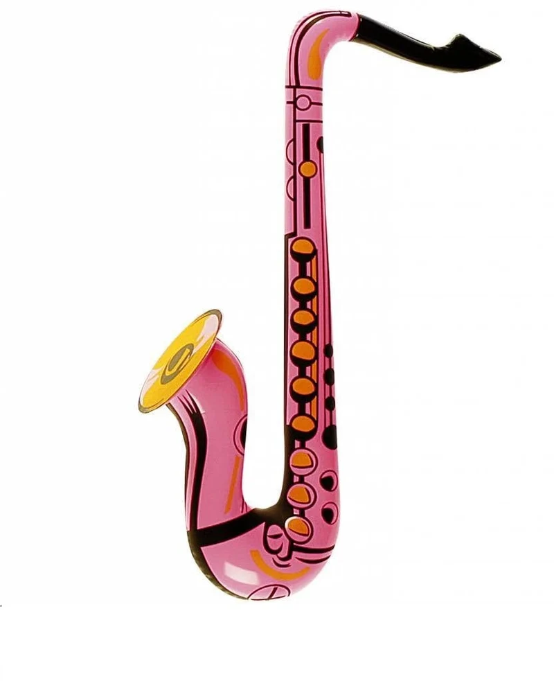 Saxofoon opblaasbaar roze