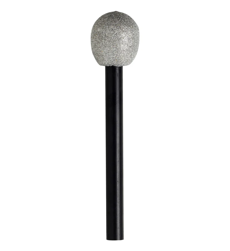 Nep microfoon zanger glitter