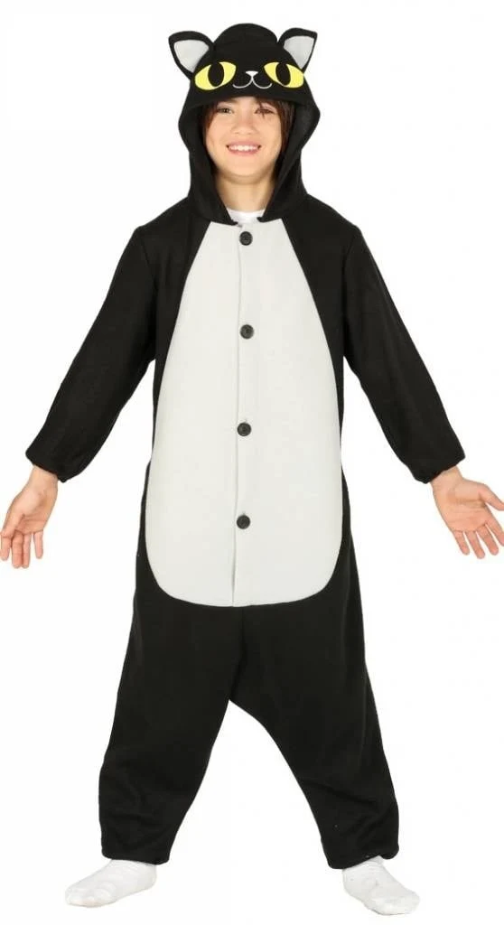 Zwarte Kat Onesie kind