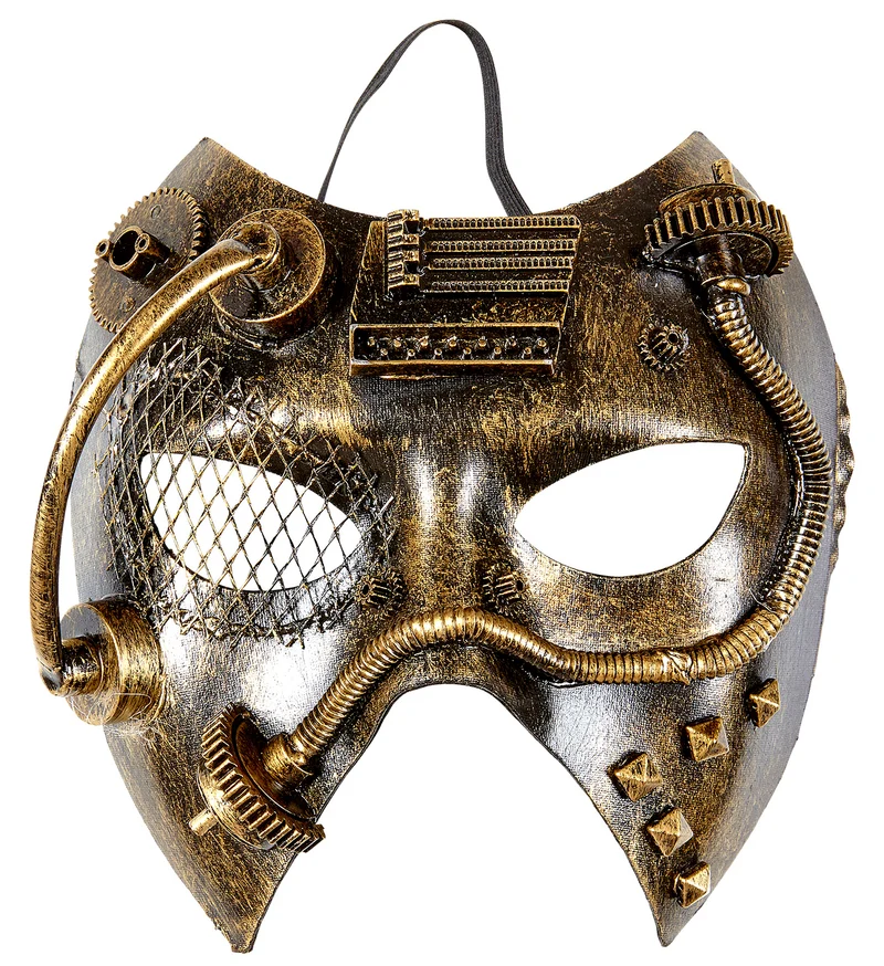 Steampunk masker koper