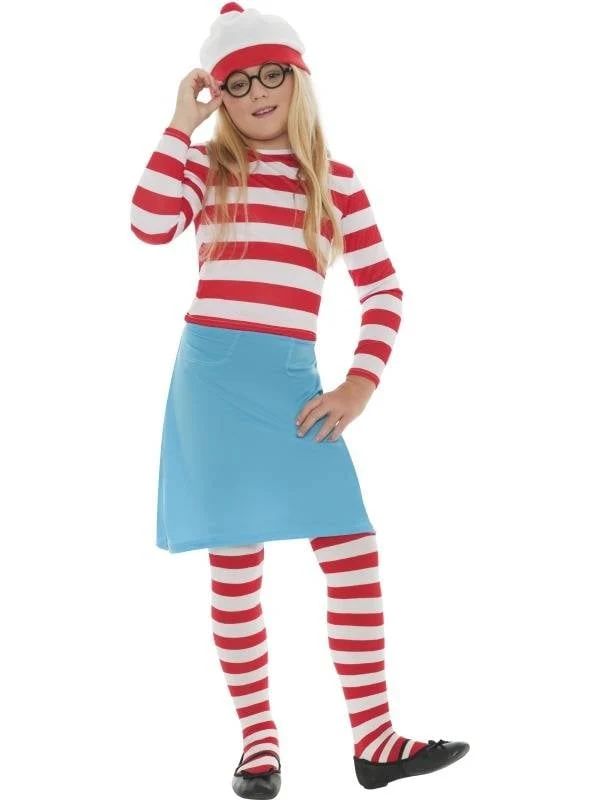 Waar is Wally meisjes kostuum