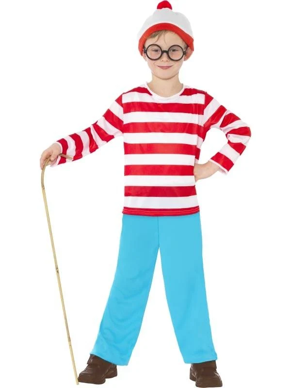 Waar is Wally kostuum jongen