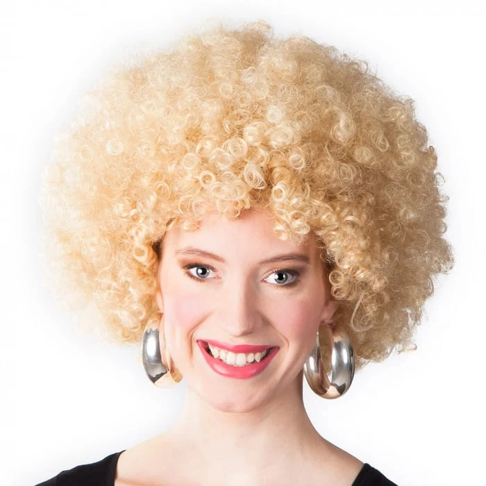 Afropruik blond