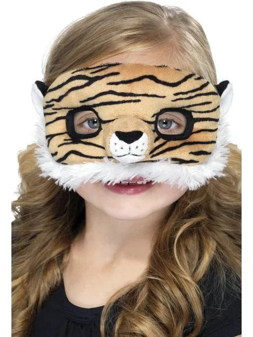 Oogmasker kind tijger pluche