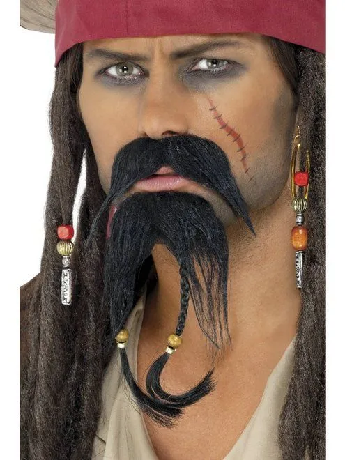 Piratenbaard + snor