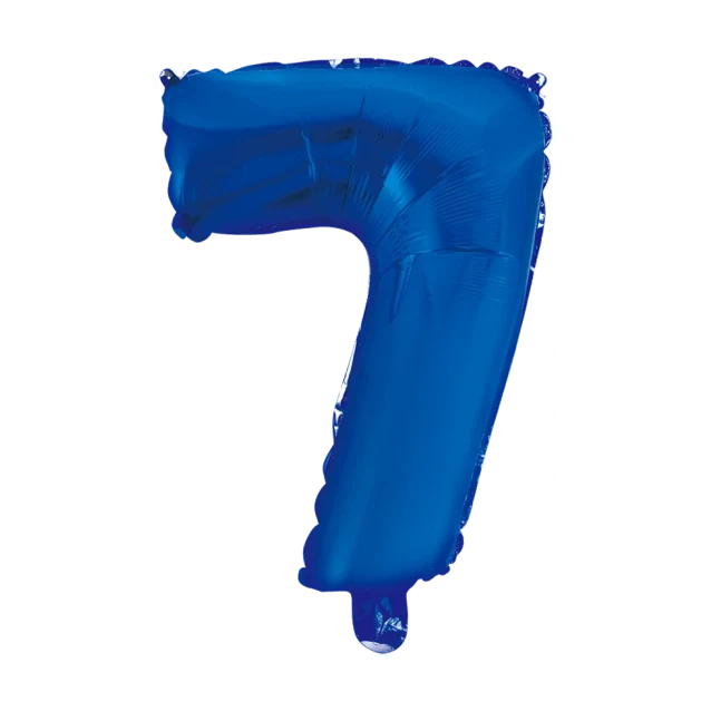 Folieballon 7 jaar blauw 41cm
