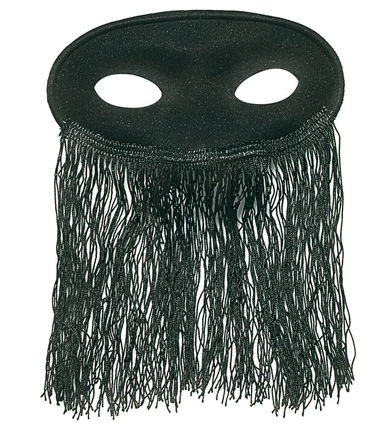 Zwart odalisk oogmasker