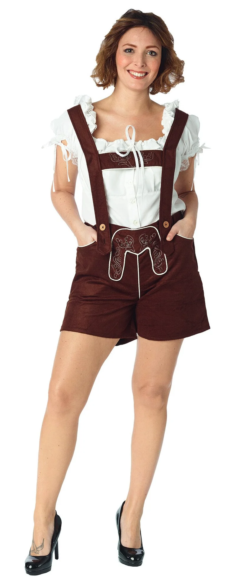 Dames Tiroolse Bruine Broek