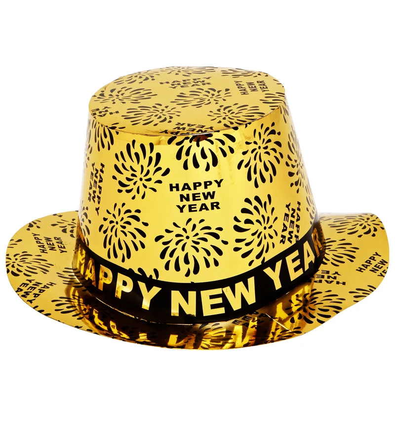 Nieuwjaar hoed goud Happy New Year
