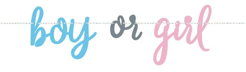 Letterslinger Gender Reveal 'Boy or Girl' (213cm)