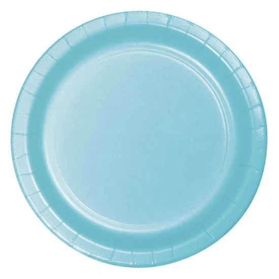 Bordjes Pastel Blauw 23cm (8st)