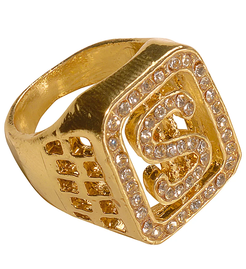 Dollar pooier ring met diamanten