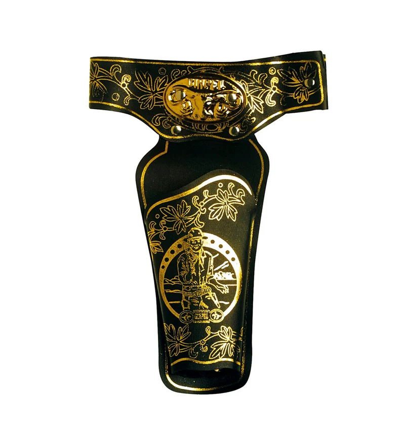 Holster cowboy met gouden print