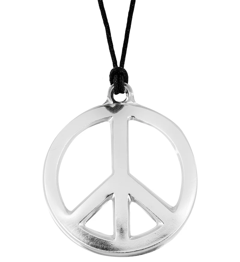 Hippie ketting peace PVC budget