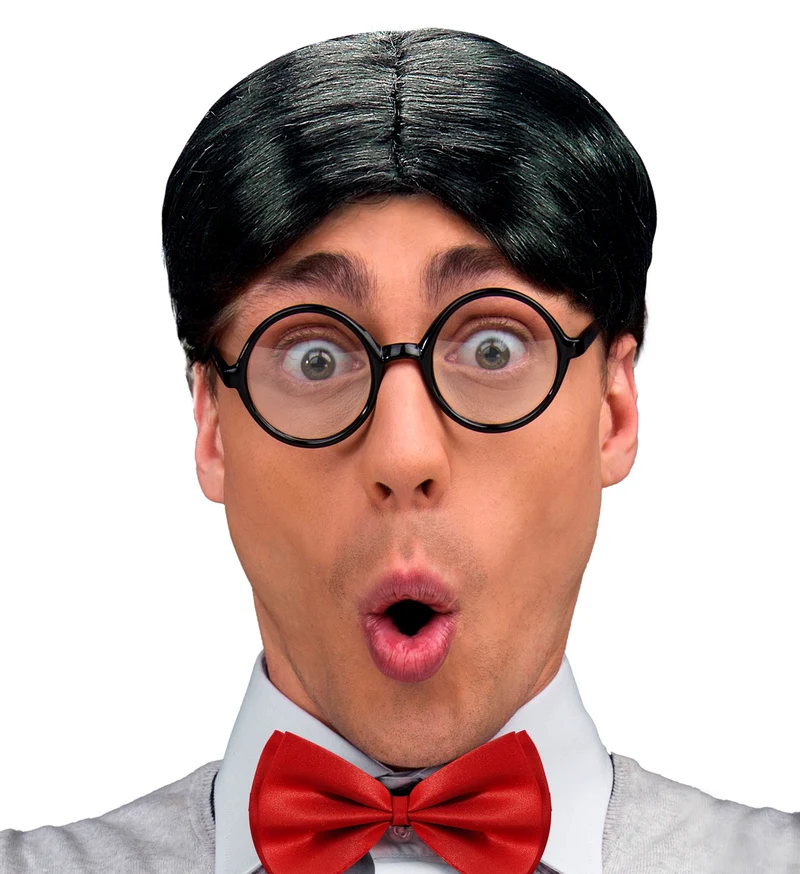 Nerd pruik schooljongen