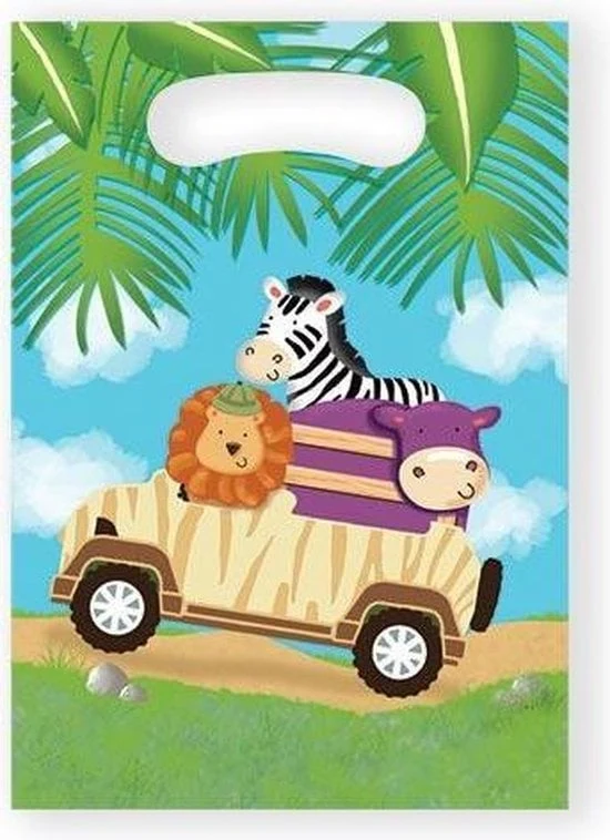 Uitdeelzakjes Safari (8st)
