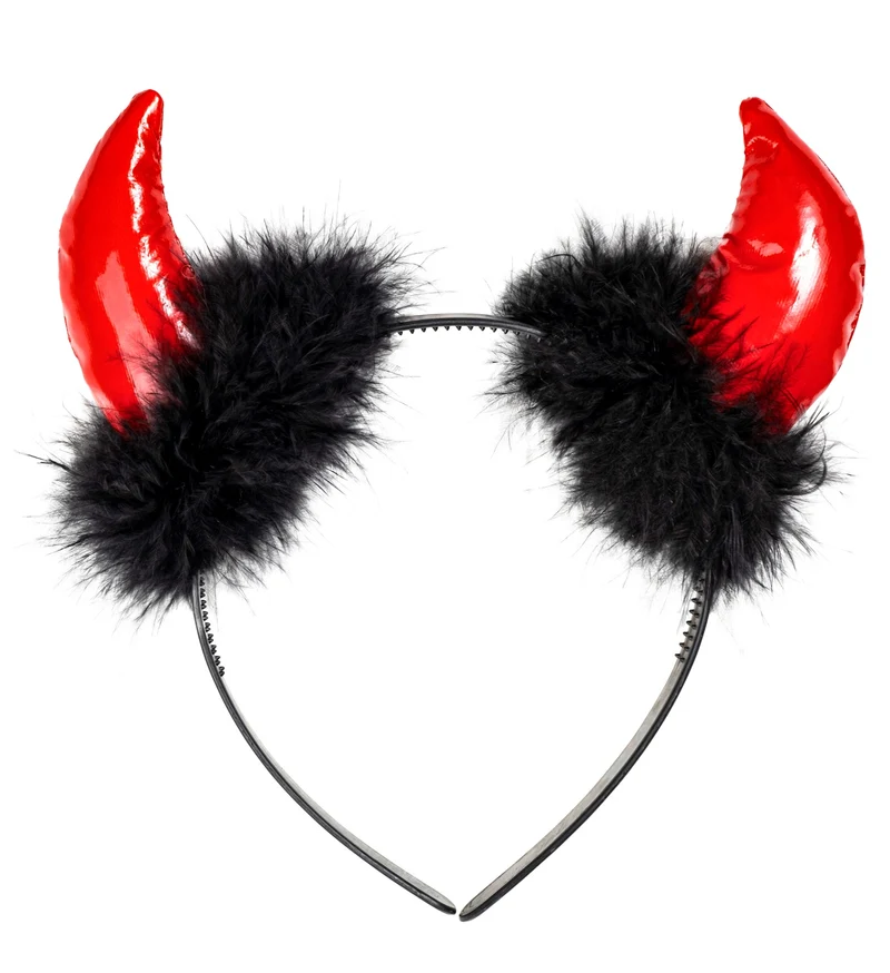 Duivel hoorntjes met marabou