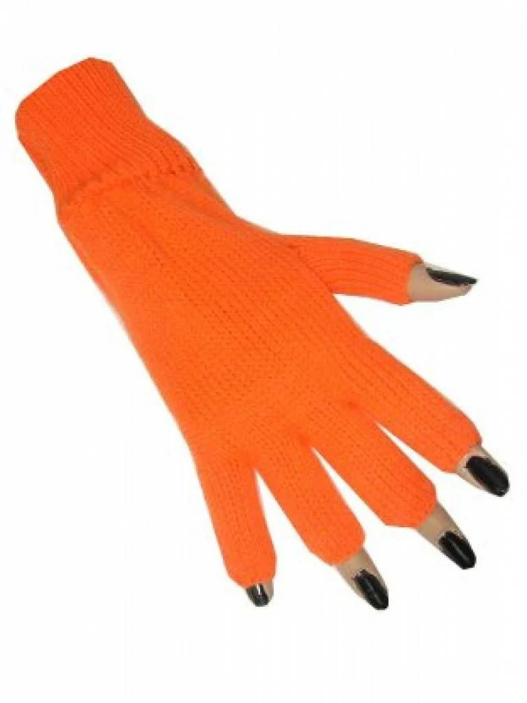 Vingerloze handschoenen oranje