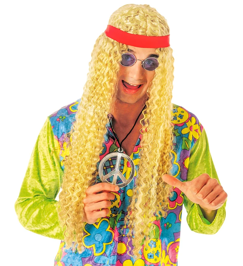 Hippie pruik wafel met hoofdband