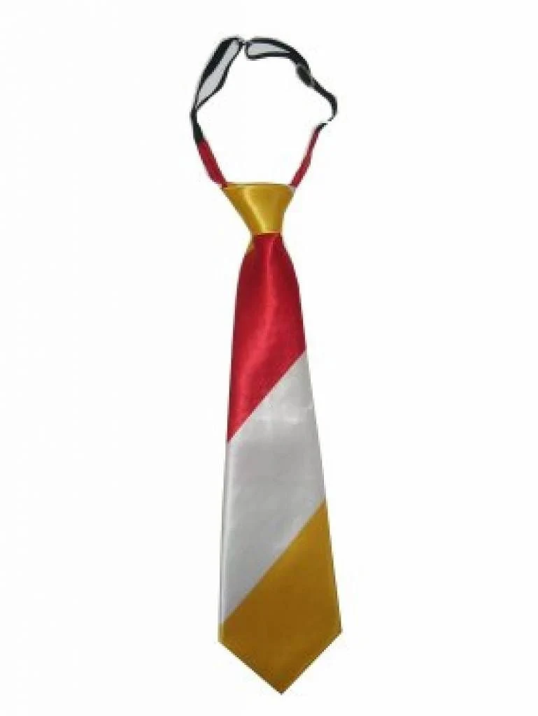Stropdas Rood/wit/geel
