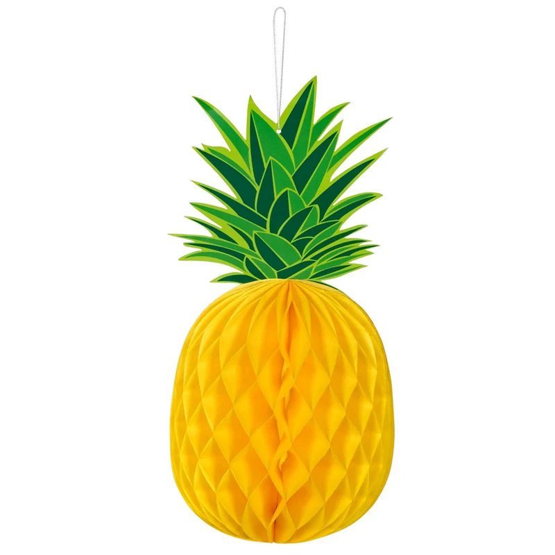 Ananas Honeycomb Hawaii Decoratie Rond (30x14cm)