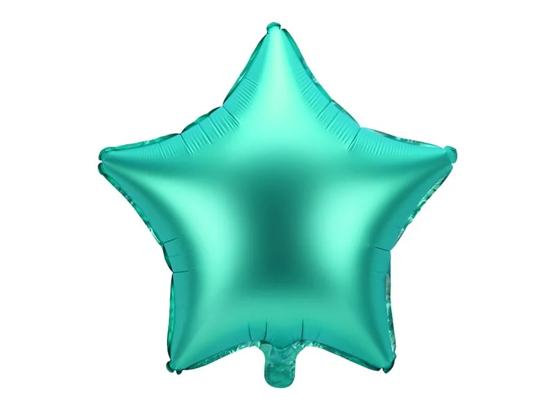 Folieballon ster Groen satijn 48cm