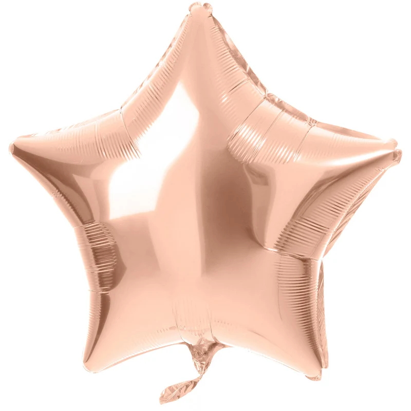 Folieballon Ster Rose Goud Glanzend (48cm)