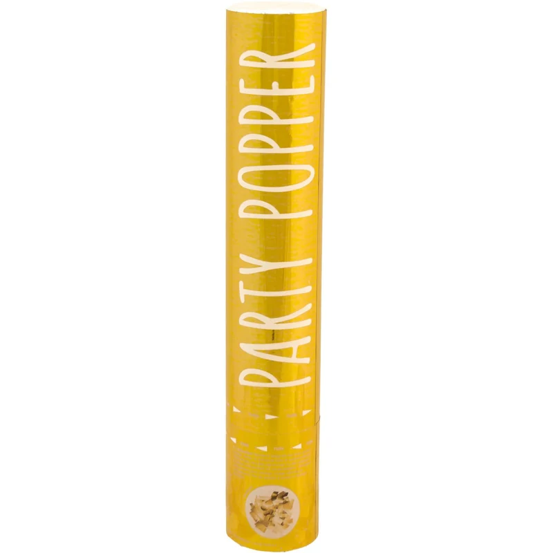 Confetti kanon goud - 28 cm