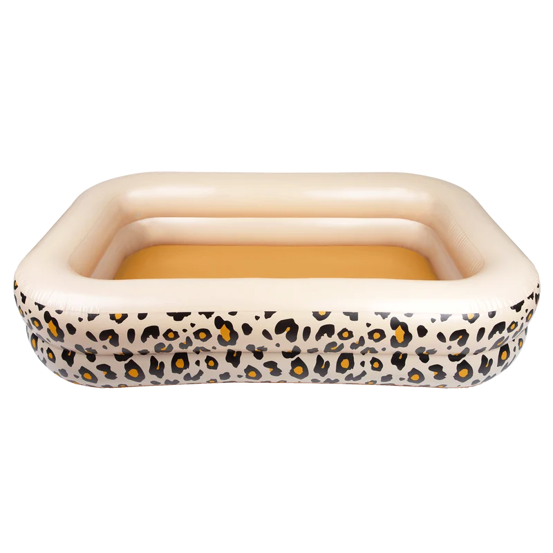 Rechthoekig Zwembad Panterprint Beige (211cm)