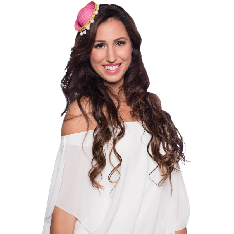 Tiara Mini Sombrero Roze