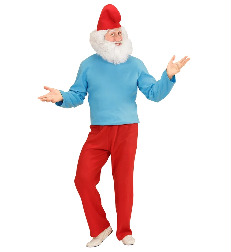 Grote smurf kostuum kabouter pak
