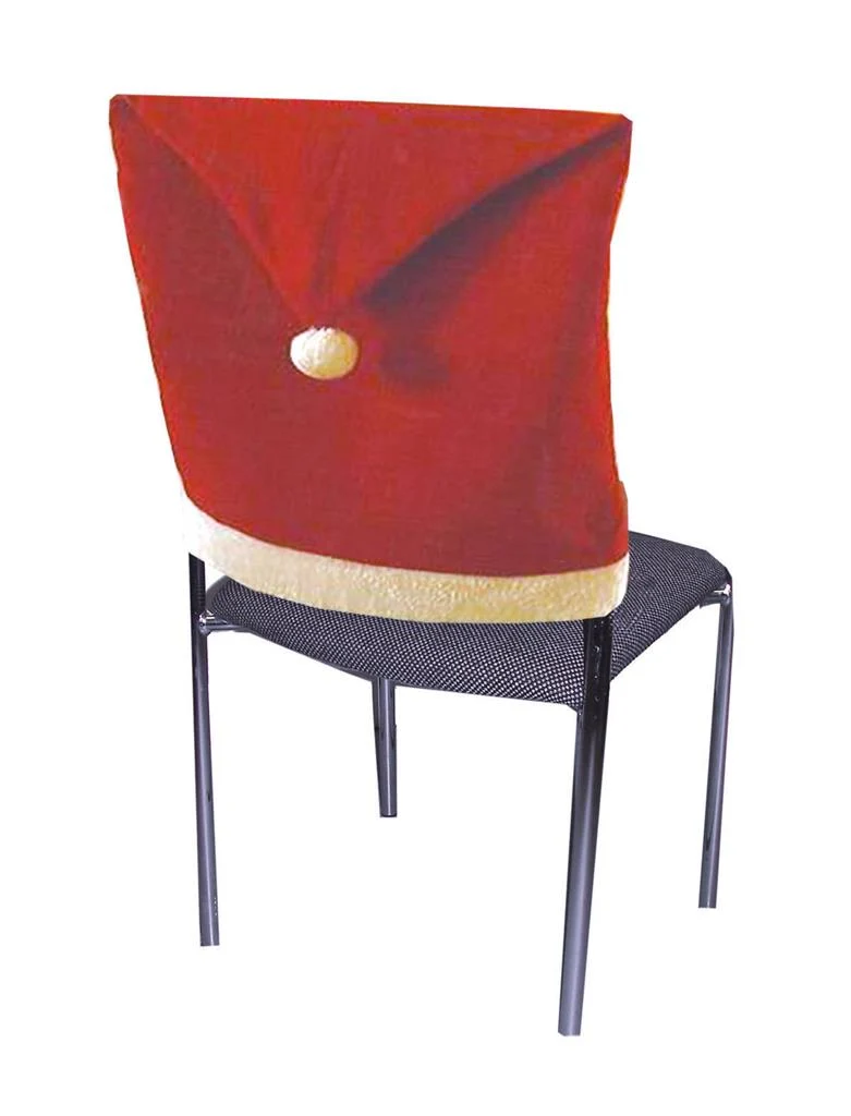 4 Stoelhoezen kerstmuts