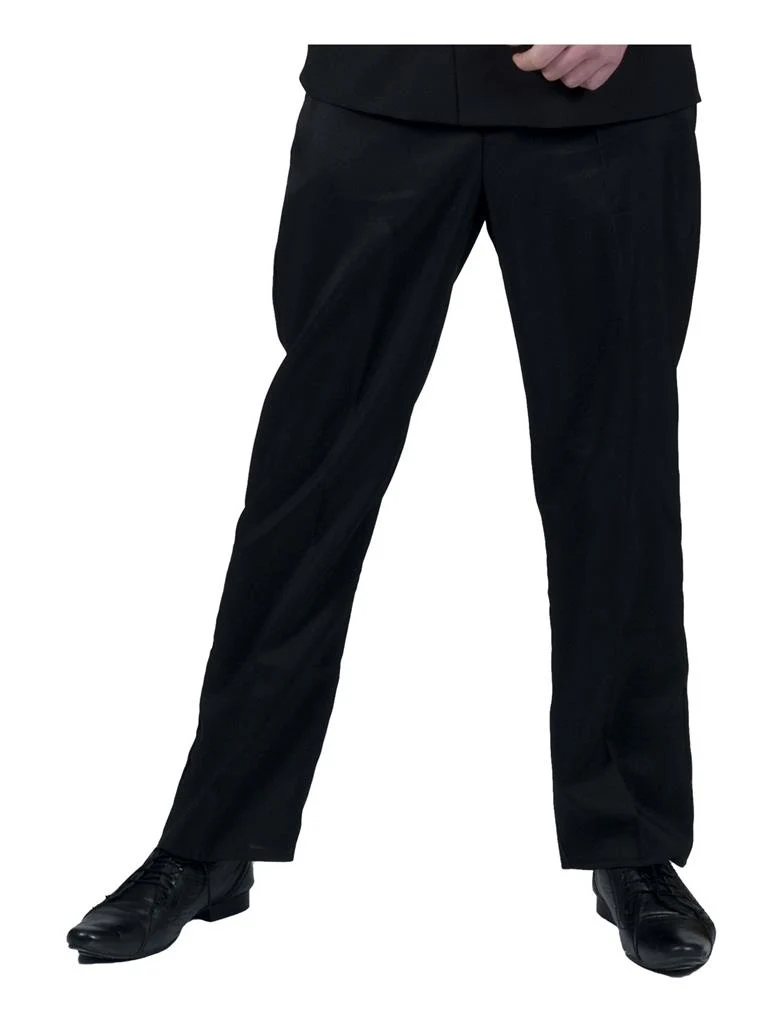 Zwarte disco broek heren