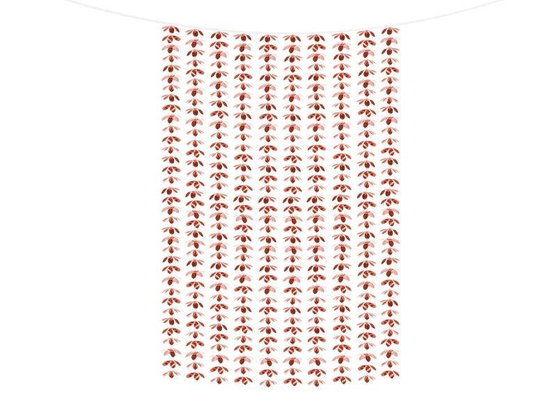 Backdrop Bloemen Rosegoud 100x210cm