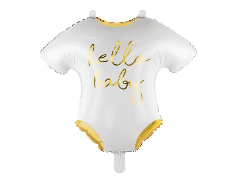 Folieballon baby romper 'Hello Baby'