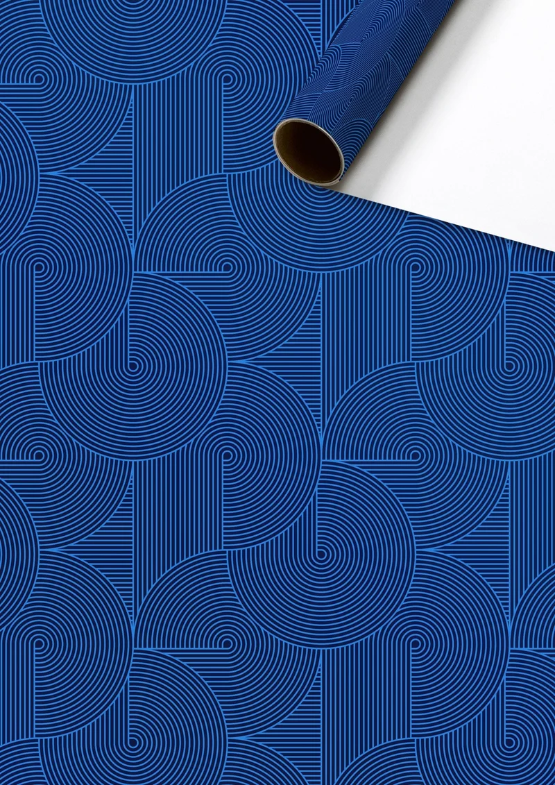 Rol Inpakpapier Modern Blauw