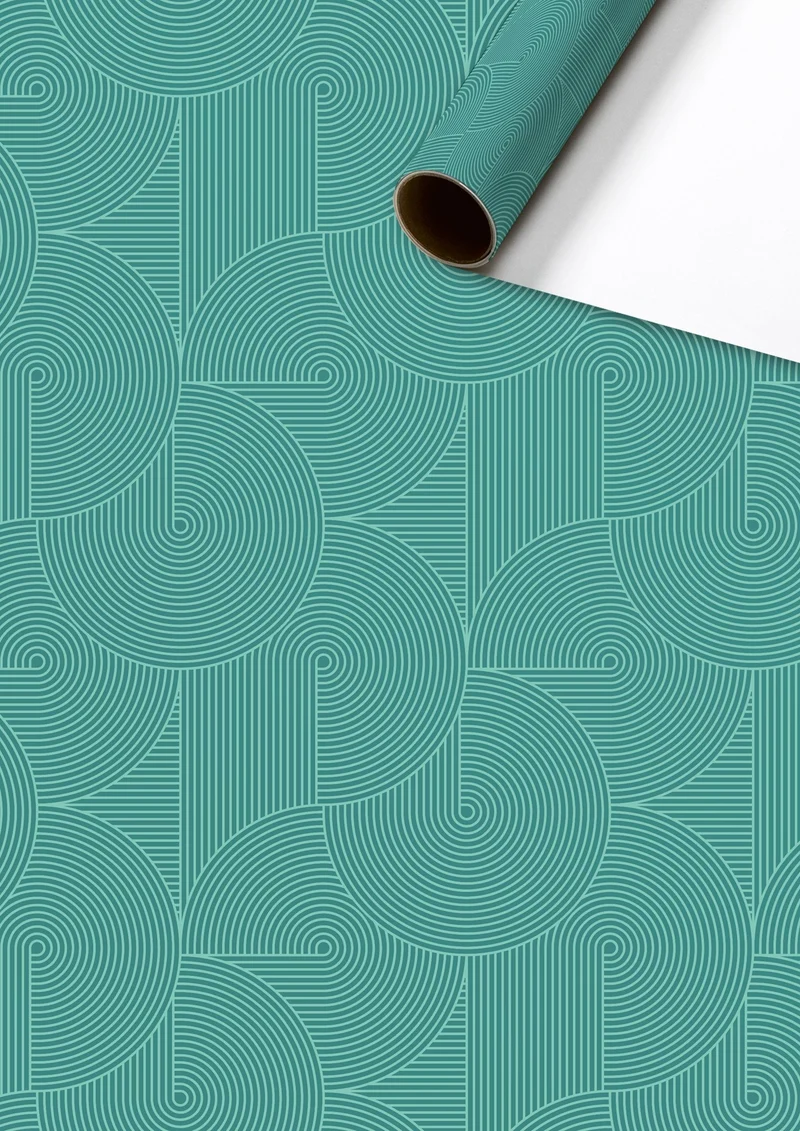Rol Inpakpapier Modern Groen