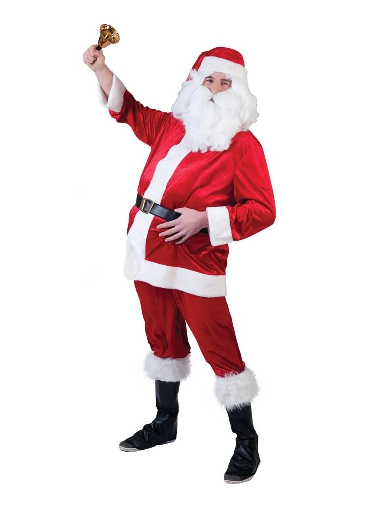 Fluwelen kerstmannen pakken